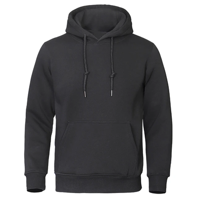 Men Plain Pullover Hoodie